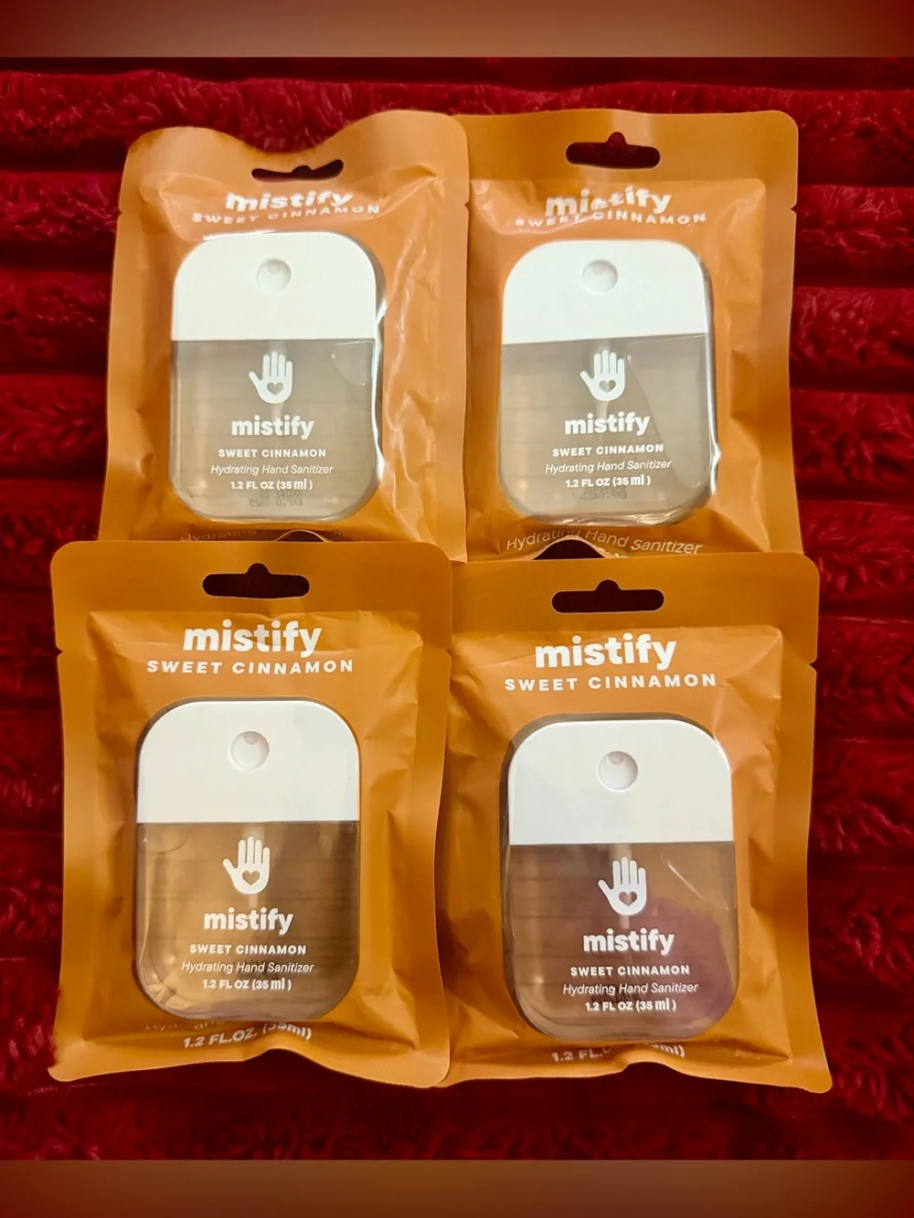 Mistify Sweet Cinnamon Hydrating Hand Sanitizer Spray - Orange